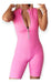 JPM Short Catsuit in Cotton and Lycra with Closure Detail 2