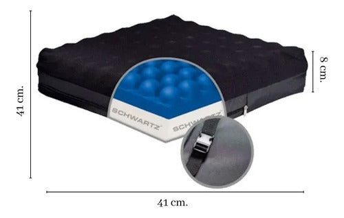 Antibedsore Wheelchair Cushion with Memory Foam Spheres Cells 1