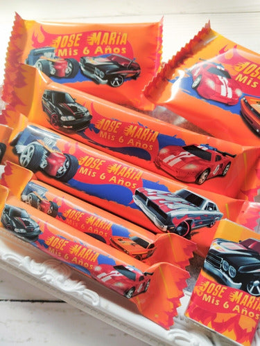 BOOM CANDY BAR Personalized Hot Wheels Candy Bar - 40 Treats 3