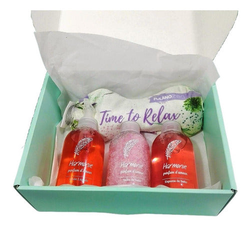 Relax and Unwind with our Luxurious Rose Aroma Gift Set - Gift Set Kit Caja Regalo Box Relax Rosas Aroma Zen N29 Relax