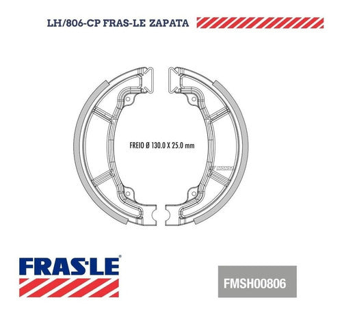 Zapata De Freno Frasle Honda Pcx 150 2016 Glh 150 Cb190 Rpm 3