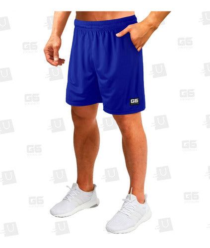 G6 Shorts Deportivo Con Bolsillos Futbol Basquet Running Gym 7