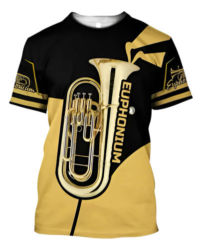 Camisa Euphonium 3 Profissional 3d Xgg Love Sopro Music Show 0