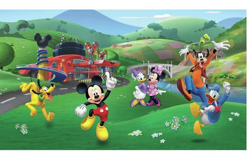 Vinilo Decorativo Pared [73b6b77w] Mickey Y Amigos Roadster 1