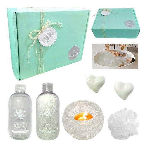 Relaxation Bliss Gift Box Spa Kit Jasmine Zen Aroma N61 Enjoy It - Kit Relax Regalo Box Spa Jazmín Set Zen Aroma N61 Disfrutalo