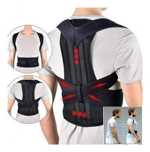 TECNOLOGÍA HV Corrector Postura Faja Lumbar Espalda Y Hombros Ortopedica 5