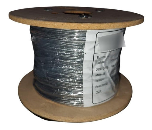 RESORT-PLAST Flexible Galvanized Steel Cable 4mm 6x7+1 100m Roll 0