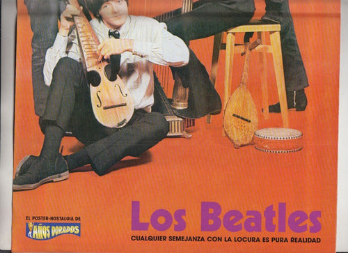 The Beatles Poster En Suplemento Años Dorados Argentina 2000 1