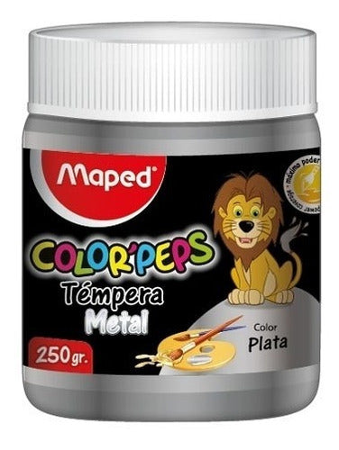 Maped Tempera Washable Pot X 250 Gr Non-Toxic Silver 0