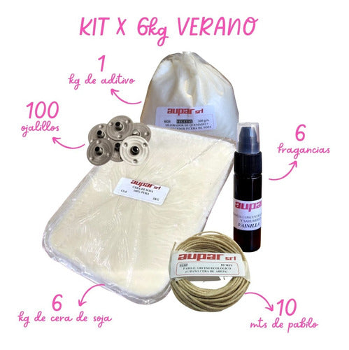 Aupar Kit Soja X 6 Kilos + Insumos + 6 Frag Super Concentrada Verano 1