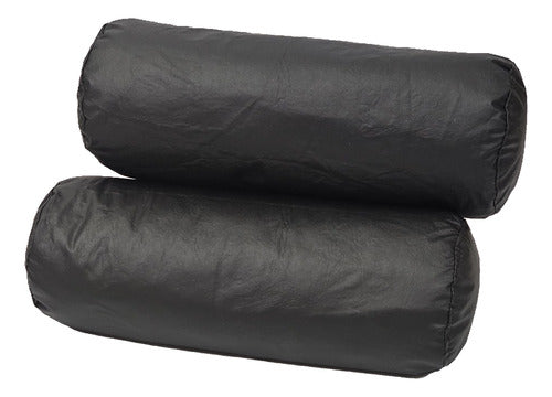 Kumi Deco Almohadon Caramelo Cilindro X 2 U. Eco Cuero Stock Inmediato 4