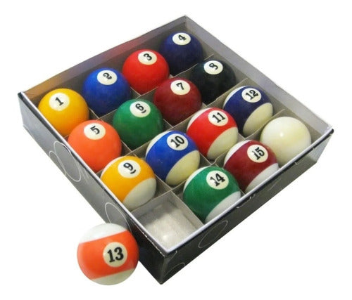 Pool Ball Set 57mm Triangle Chalk Pool Billiards Kit 5