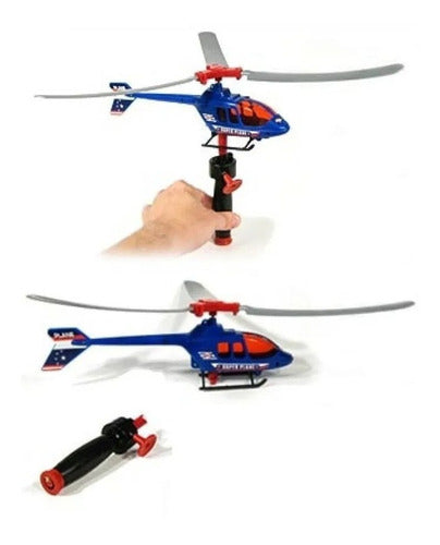 Helicopter with Pull String Launcher – Make It Fly! 0