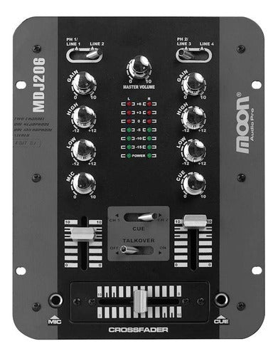 Sound Xtreme Stereo DJ Mixer Console 2 Channels 4 Stereo Inputs 0