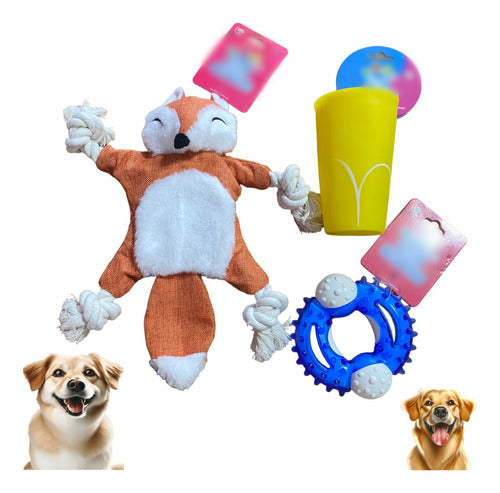 Kit 3 Brinquedos Mordedor Pet Para Cachorro Pelucia 0