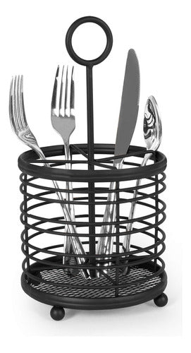 Spectrum Diversified Contempo Silverware Caddyholder Black 1