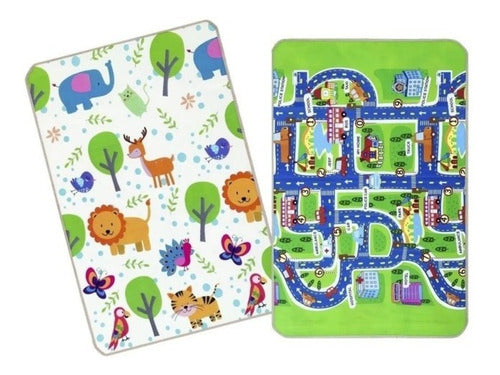 Nordic Reversible Baby Playmat with Antishock Protection 180x120cm 0