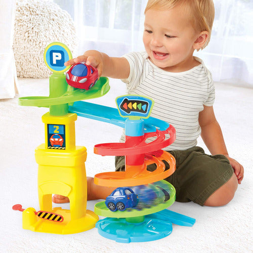 Kidoozie Park 'n Roll Garage, Toy Playset with Vehicles 2