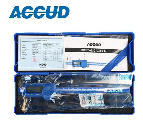 Accud Digital Caliper 0-200mm x 0.01mm DIN 862 1