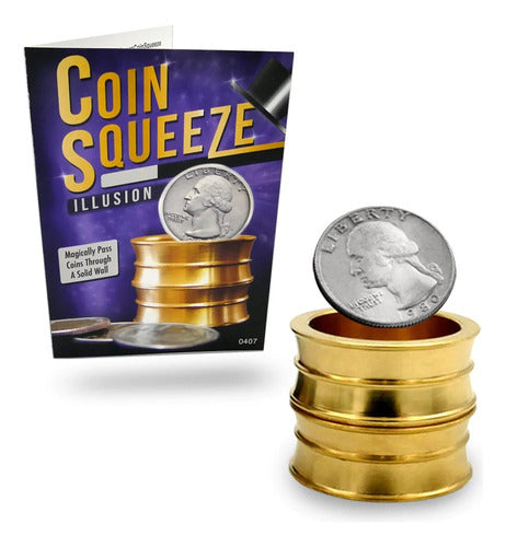 Coin Squeeze - Coins Through Solid Wall - Magic Trick 0