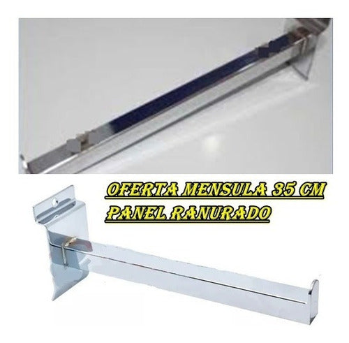 Mensulas Panel Ranurado C/ventosas  20 , 25 , 30 Cm 2