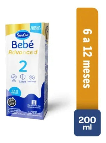 Sancor Bebe 2 Advanced 200ml Pack X 60 Bricks - 6 A 12 Meses 1