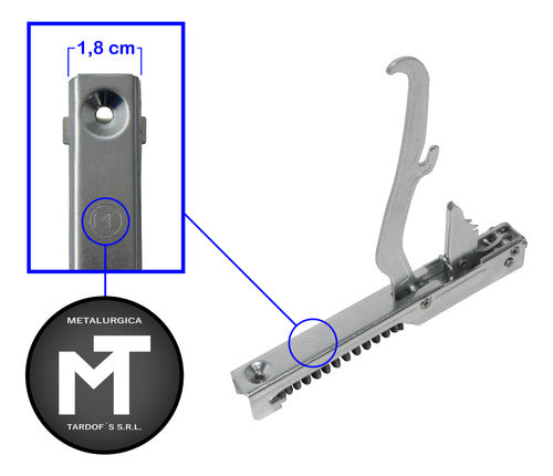 Par De Bisagras Originales Longvie + Rodamientos Y Tornillos 5