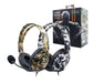 Snakebite Gamer Headphones for Kids - Black and Military Green Flex 2