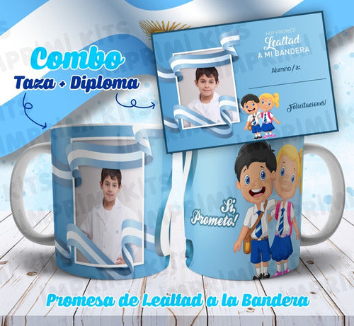 Jura Promesa to the Flag Designs Diplomas and Mugs Template Combo 8