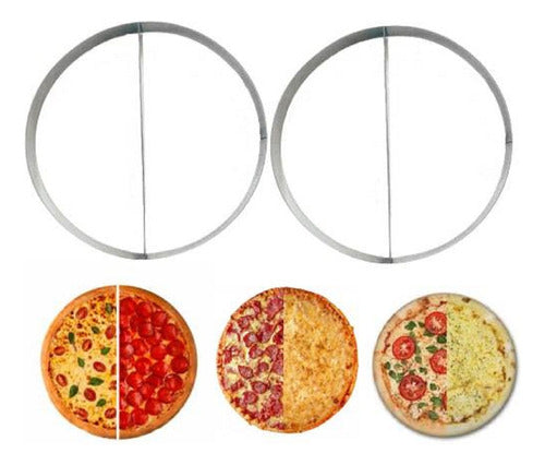 Aro Separador Sabores Pizza Esfiha Bolo 2 Divisórias 35 E 40 0