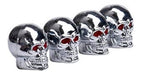 Oregon Chrome Skull Valve Caps Set of 4 Units 0