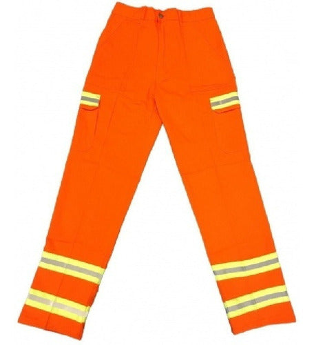 Reflective Work Cargo Pants 240gr/m2 Orange M L XL XL 0