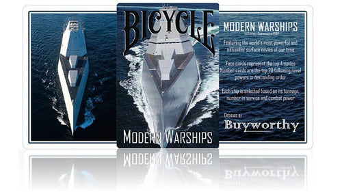 Baraja Modern Warships Bicycle Mazo Naipes / Alberico Magic 0