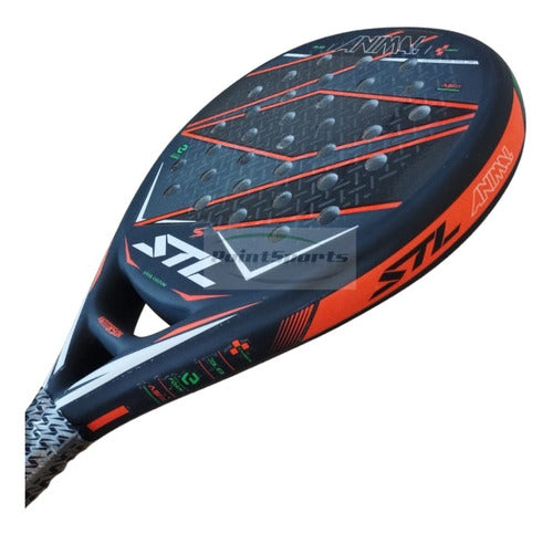 Steel Custom Animal Carbono Padel Racket + Funda + Grip 1