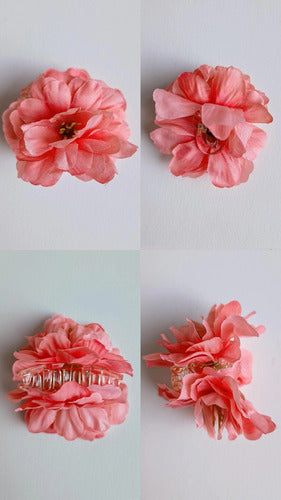 Set De 6 Broches  Flor Peonia  Surtidas 6