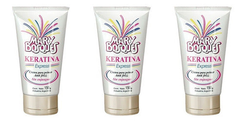Mary Bosques Keratina Express Leave-In Conditioning Cream 150g x 3 0