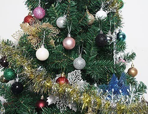 Loaengeo 36 Shatterproof Christmas Tree Balls Light Purple 4cm 3