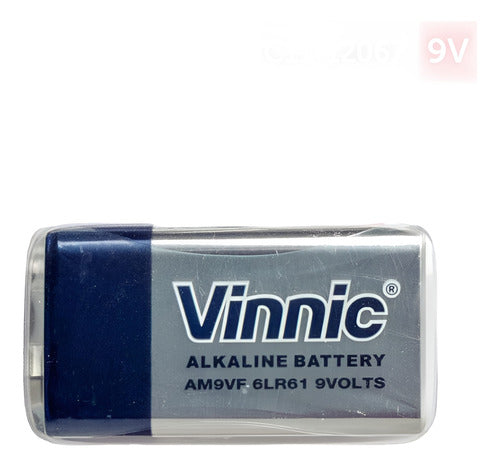 Bateria Alcalina Vinnic Fuente De Energia De 9 Volts 1