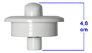 Coventry WH FULL MG White Kitchen Knob Set - 5 Units 7