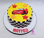 Cars Rayo McQueen Auto Carrera - Sweet Children's Cake 0