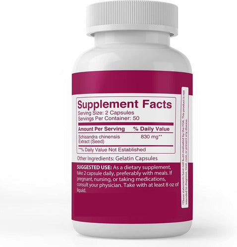 Pure Original | Schisandra Extract I 830mg I 100 Capsules 1