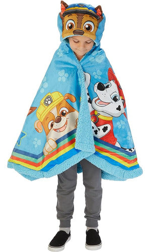 ~? Franco Paw Patrol Kids Bedding Plush Snuggle Wrap Hooded 0