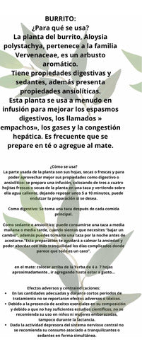 Hierbas V.G Hierba Burrito Digestivo 5 Paquetes 500g Infusiones O Mate 2