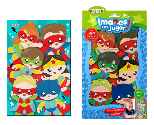 Kreker Superheroes Magnetic Puzzle 0