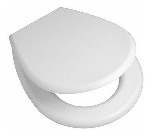 Ferrum Pilar TPX B Wood Toilet Seat Cover with Plastic Hardware 0