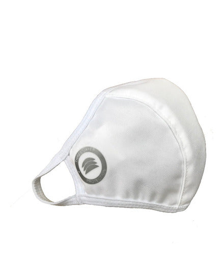Waterproof Breathable Stifftex Fabric Face Mask White Washable 0
