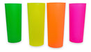 Manitas UY 10 Long Drink Neon Disposable Glasses for Parties and Events 0