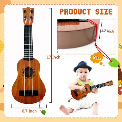 Ukulele Clásica Para Niños De 43 Cm, Instrumento Educativo 1