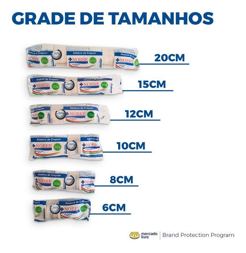 Atadura De Crepom Faixa Curativo 15 Cm X 1,8 Mt C/ 300 Rolos 3