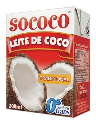 Coconut Milk Sococo 200 Ml Tetra Brik Imported From Brazil 0